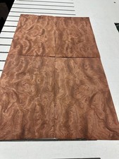 Bubinga Raw Wood Veneer 5 sheets 13'' x 8'' 317K