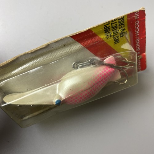Vintage Luhr Jensen Hot Shot 30 Pink Pearl Pre-Rapala NEW - Picture 3 of 4