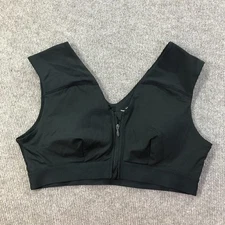 Tommie Copper Sports Bra Womens 2XL Zip Front Shoulder Support Activewear Gym