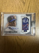 2019 Topps Dynasty TOM GLAVINE Silver Game Used Jersey Letter Patch Auto #3/5