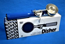 SYSCO Size #16 ~ 2 oz. Portion Control Dark Blue Handle Disher Scooper ~ NEW