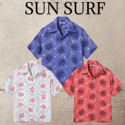 SUN SURF Lot Nr. SS39617 RAYON HAWAIIAN SHIRT DRAGON GRID Japan Neu