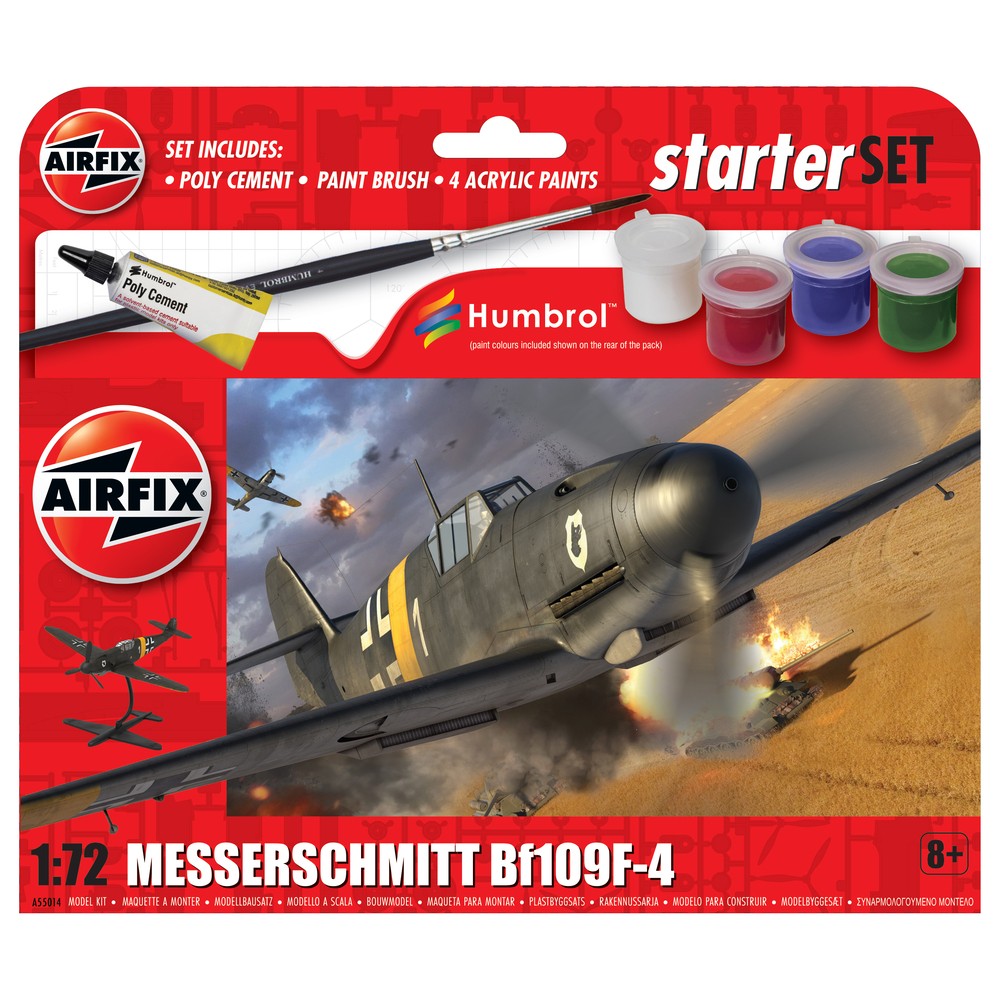 Brand New Boxed Airfix A55014 1:72nd Scale Messerschmitt Bf109E-4 Starter Set. - Image 15