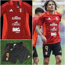 Pack Adidas Peru : Shirt  Short de Juego FPF Oficial Utileria / Size : L  9
