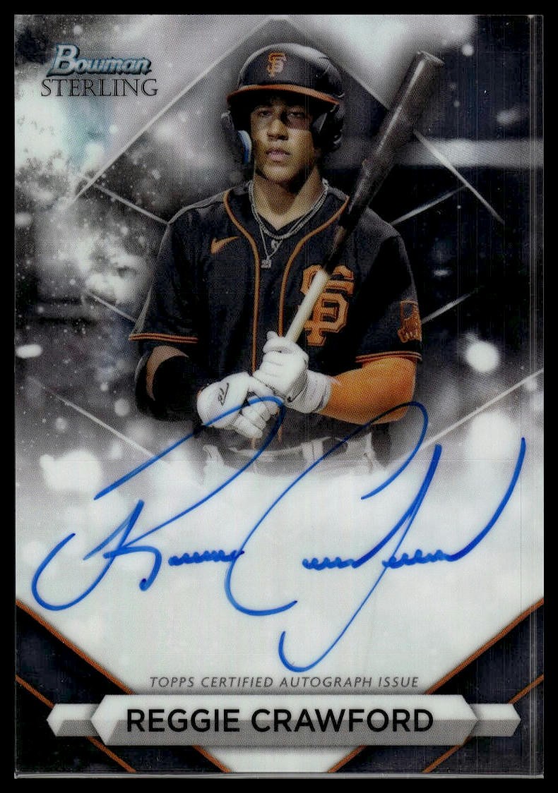 2023 Bowman Sterling #PA-RCD Reggie Crawford Prospect Autographs AU AU