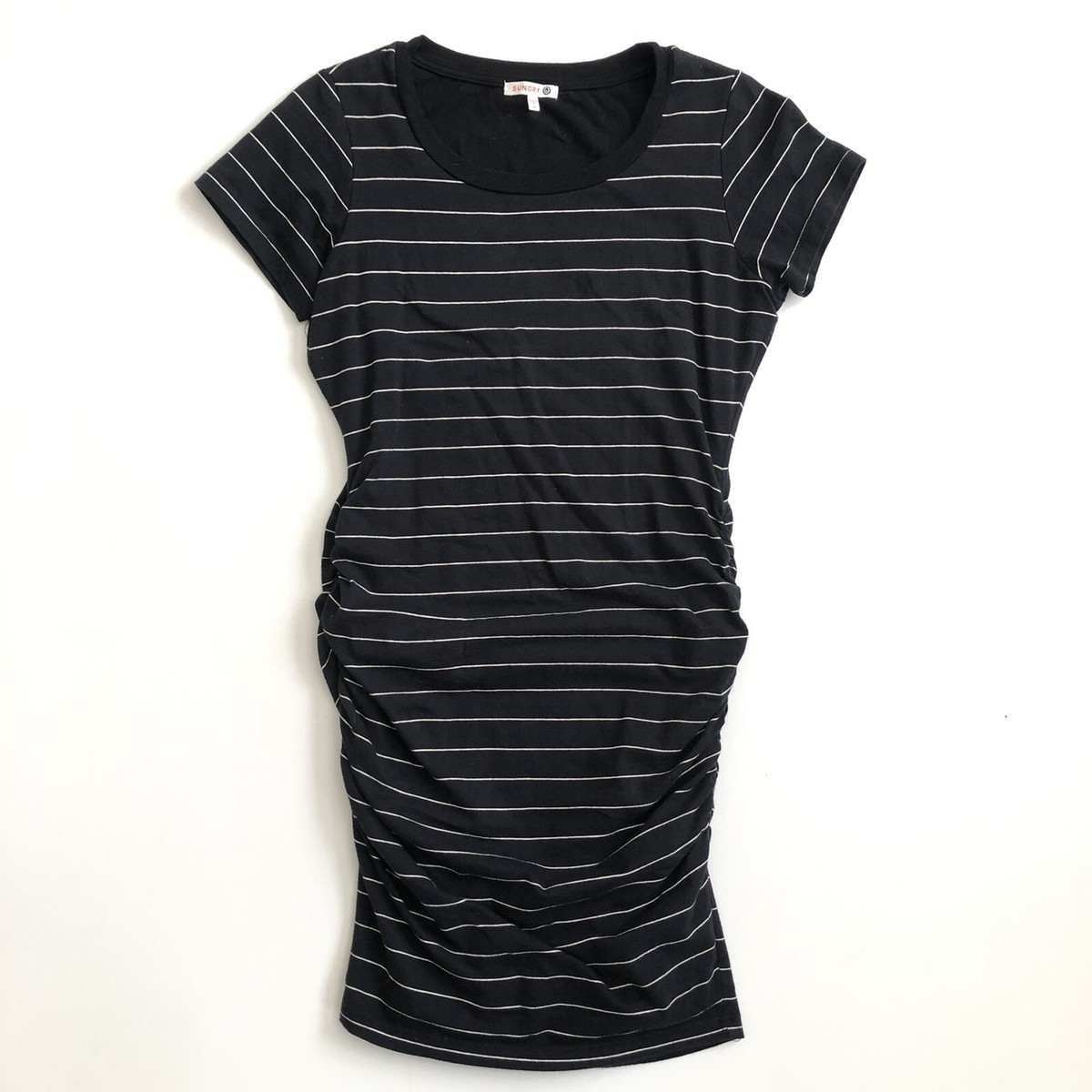 Sundry Womens Ruched Sides T-shirt Dress Size 1 Small Navy Striped | eBay Sundry Womens Ruched Sides T-shirt Dress Size 1 Small Navy Striped | eBay