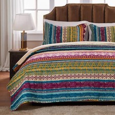 Greenland Home Southwest Quilt Set Full/Queen 3 Piece Siesta