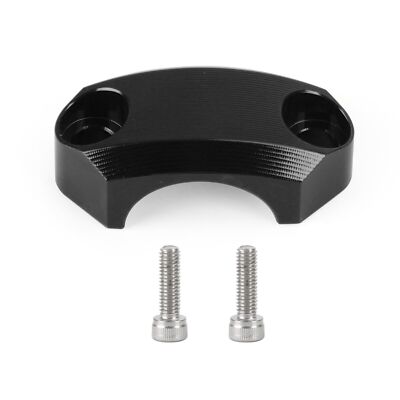 CNC Klemmbock Klemmbrücke Lenkerklemme schwarz für 22mm Lenker für Honda F2