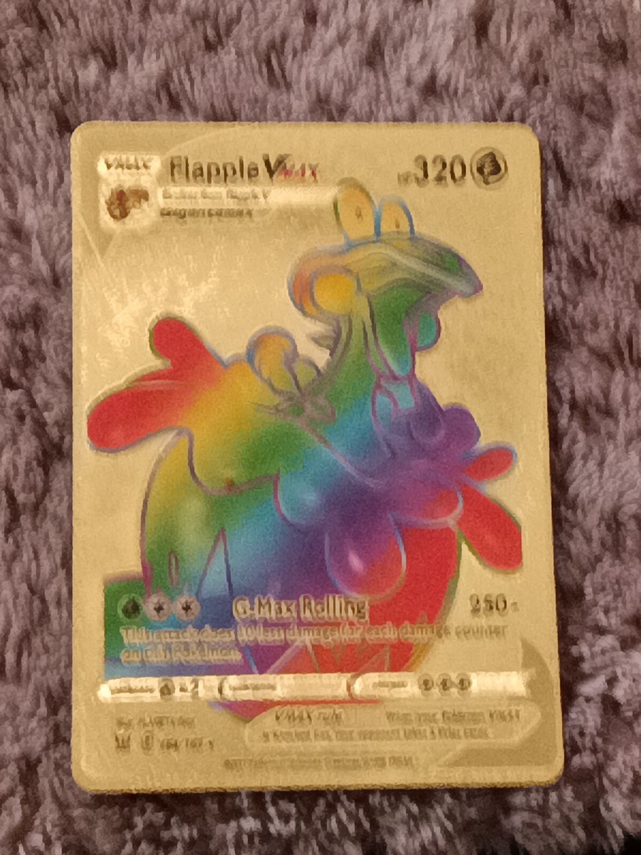 Flapple VMAX 164/163 Secret Rare Battle Styles Pokemon with Top Loader MINT