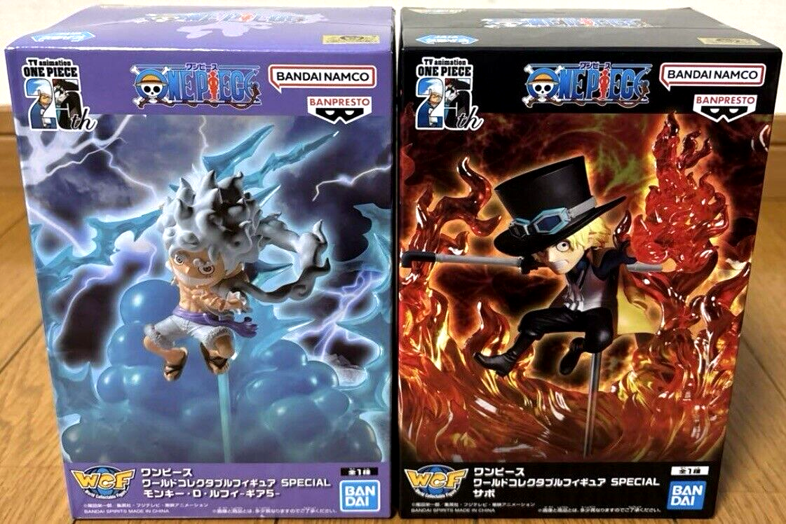 One Piece Monkey D Luffy Gear 5 & Sabo World Collectable Figure