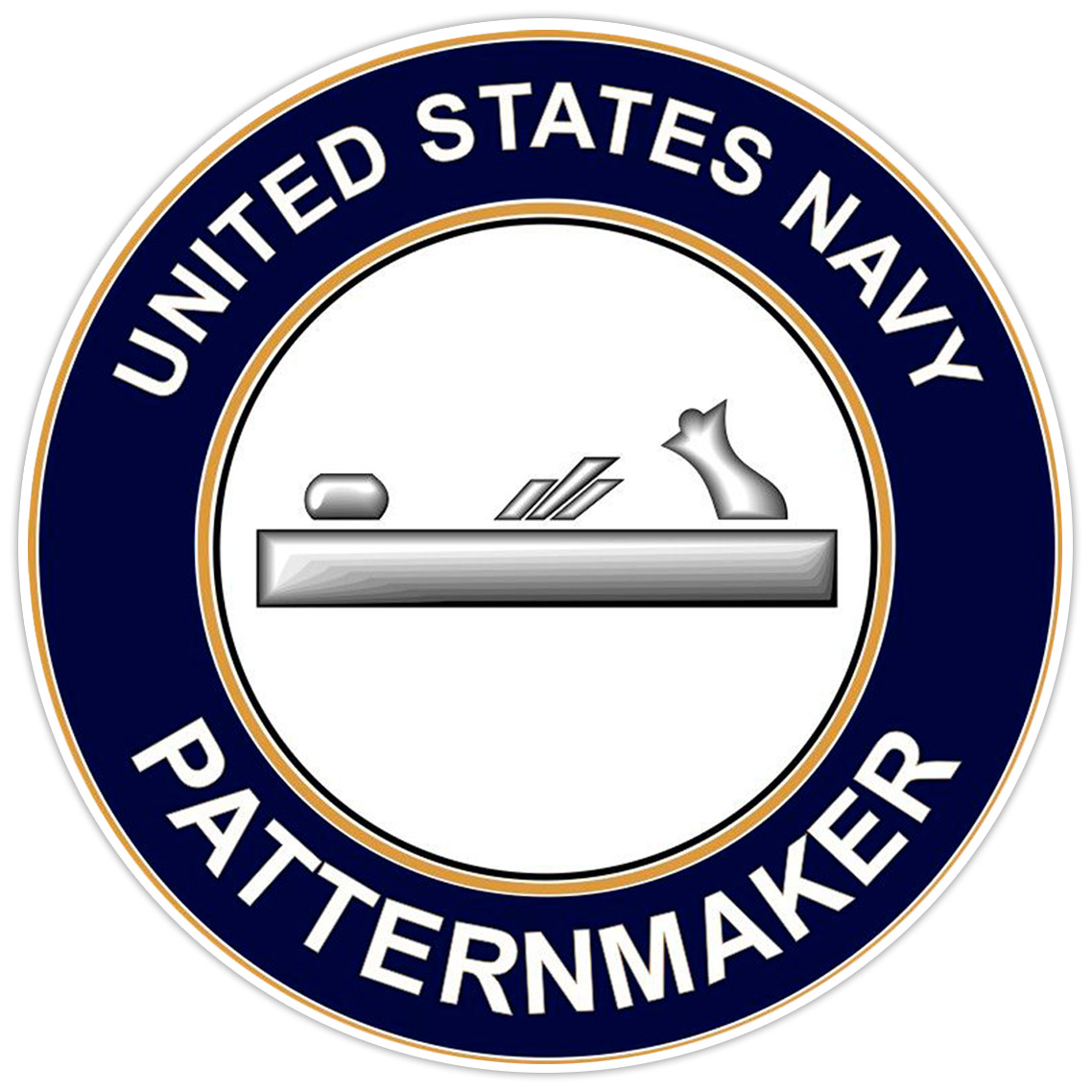 U.S. Navy Patternmaker Bumper Sticker Military Vinyl Soldier Decal 5"