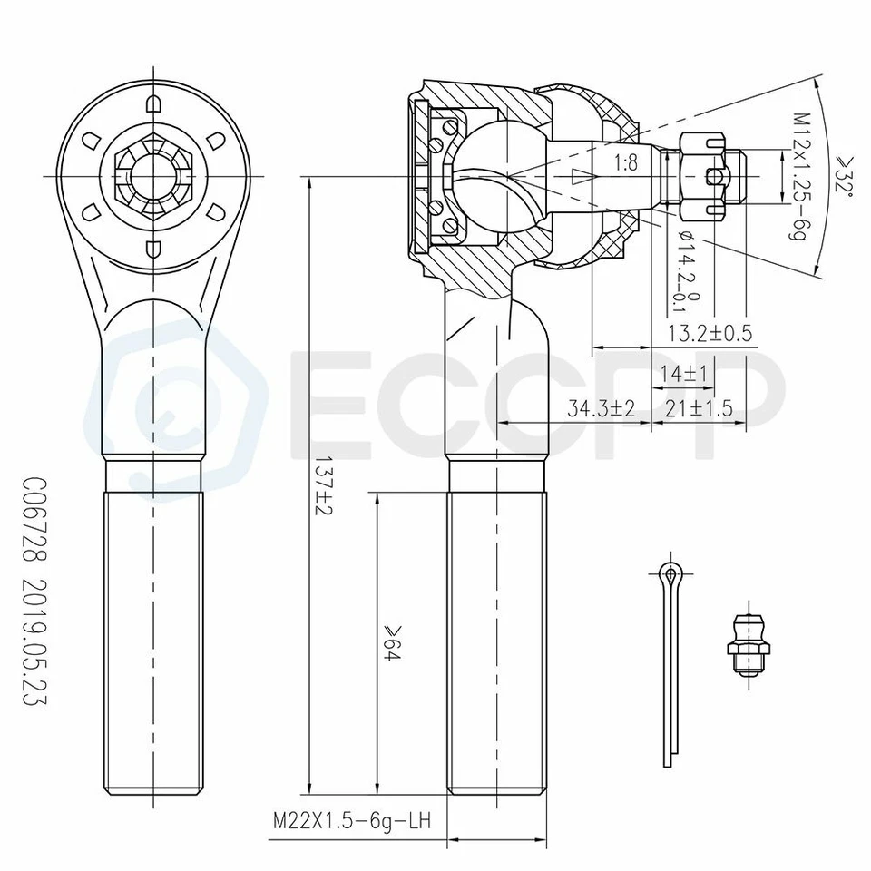 Juego de 10 barras de amarre de suspensión para Jeep Grand Cherokee 1993-1995 1996 1997 1998 Foto 3 de 4
