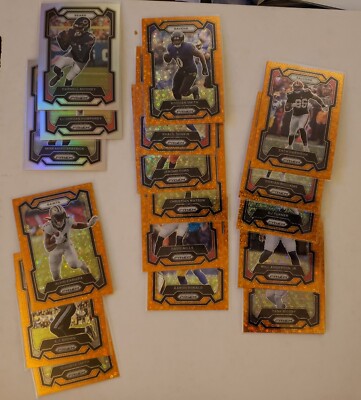 2023 Panini Prizm Football *Pick Your Card* Silver & Orange Disco Parallels