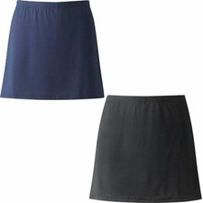 Girls Women Plain Sport Skort Skirt Ladies Elasticated Waist Gym PE Mini Skirt
