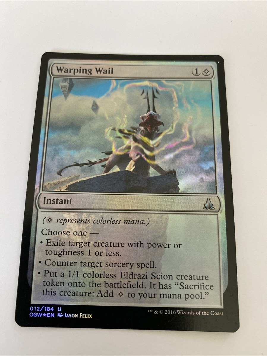 mtg foil cards warping MTG Warping Wail Oath of the Gatewatch 012/184 Foil Uncommon
