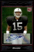 2007 Bowman Chrome Johnnie Lee Higgins Rookie Auto Oakland Raiders #BC88
