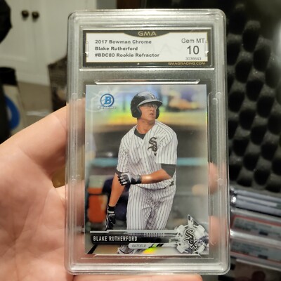 2017 Bowman Chrome Blake Rutherford Rookie Refactor Baseballkarte