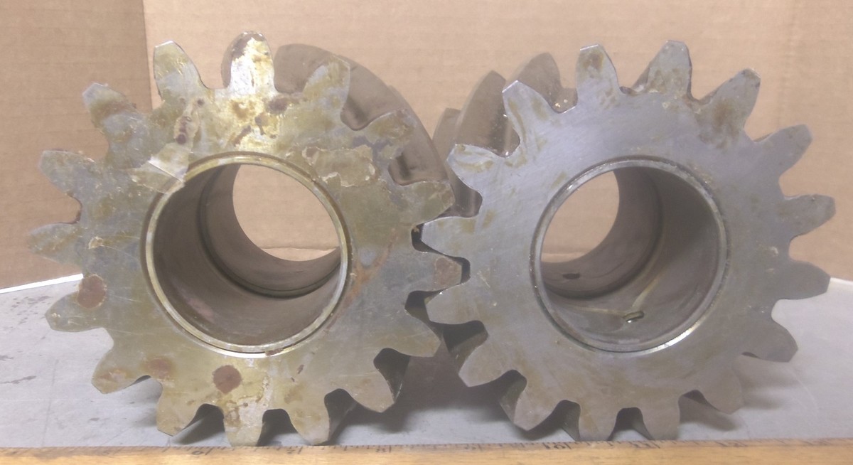 Set of 2 - Heavy Duty Steel Gears (NOS)
