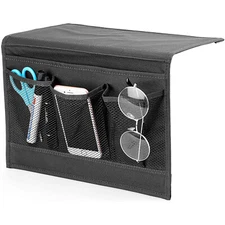 Bedside Caddy Storage Organizer Remote Control Holder Bag Pocket Couch Sofa