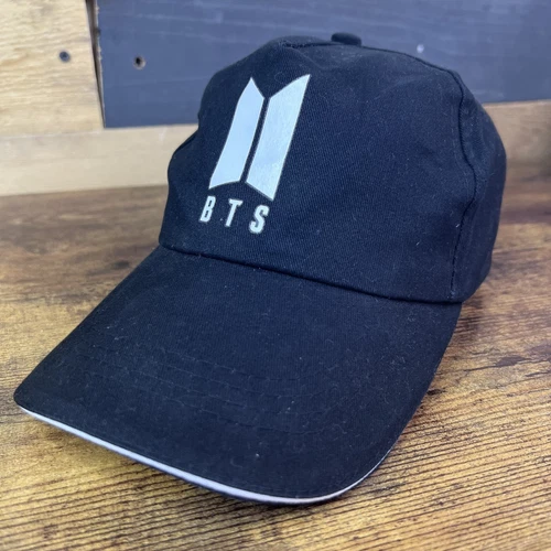 BTS Black Adjustable Strap-Back Hat Baseball Cap
