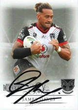 Signed 2018 NEW ZEALAND WARRIORS NRL Card JAMES GAVET