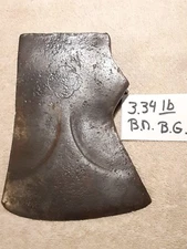 VINTAGE BELKNAP BLUEGRASS PHANTOM BEVELS AXE HEAD 3.34 LBS