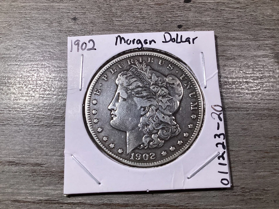 1902 Morgan Silver Dollar Philadelphia Mint in Very Fine Condition 011223 20de - Image 3 of 4