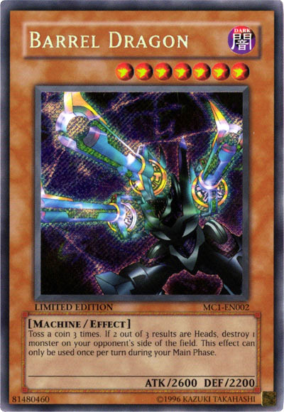 Barrel Dragon MC1-EN005 X 1 Secret* Rare Limited Edition Mint