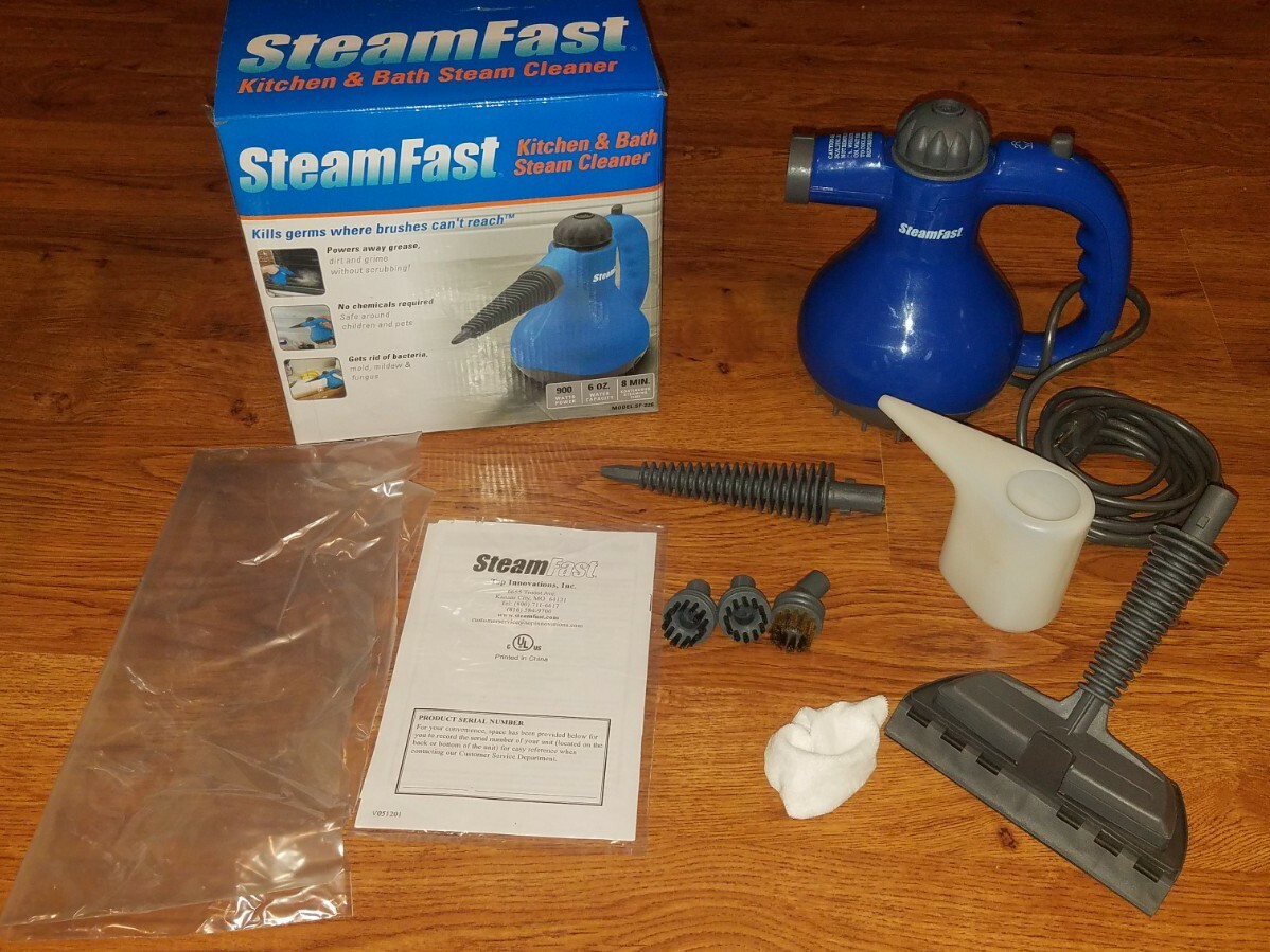 SteamFast SF-226 Kitchen & Bath Steam Cleaner BLUE 900w 6oz 