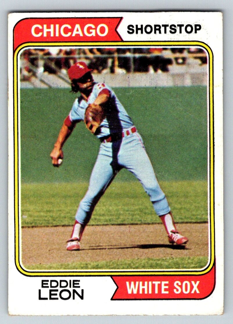 1974 TOPPS BASEBALL 501 EDDIE LEON