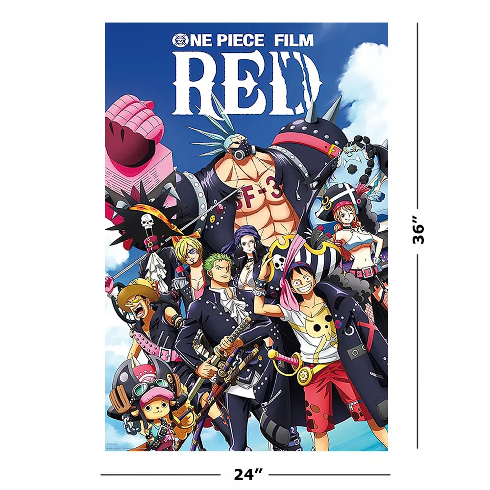 One Piece: Red - The Movie - Movie Poster (Full Crew) (Size: 24 x 36)