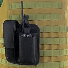 Molle Tool Holster Sheath Flashlight Pouch Universal Multi Pockets Radio Pouch