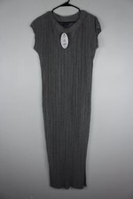 Women's Scoop Knit Midi Dress Heather Grey Small(4-6)