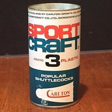 Vintage Sport Craft Badminton Shuttlecocks Canister Unopened
