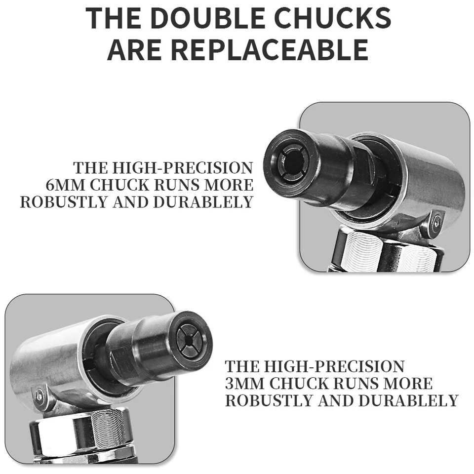 90° Air Right Angel Die Grinder Polisher Sander Grinding Cutting Polishing Kit - Image 4 of 4