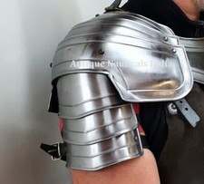Medieval Plates Shoulders Knight of Steel Armor Metal Fantasy Larp Cosplay