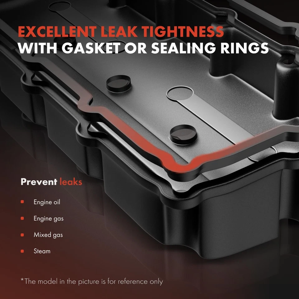 2x Cubierta de válvula de motor izquierda y derecha con junta para Mitsubishi Outlander 2007-2009 Foto 3 de 4