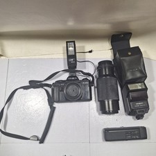 Minolta x-370N 70-210 Lens Flash accessories lot bundle vintage