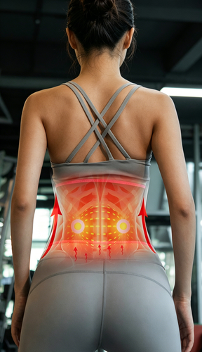 Neutral fat burning plastic belt with phone pocket, gym tools, perfect figure - 第 10/12 張圖片