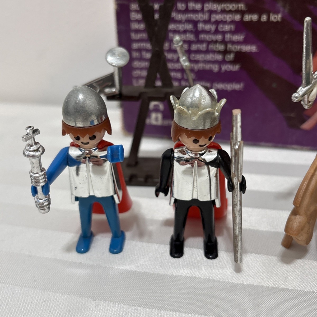 Playmobil Knight Deluxe Set Parts With Original Box Vintage 1976