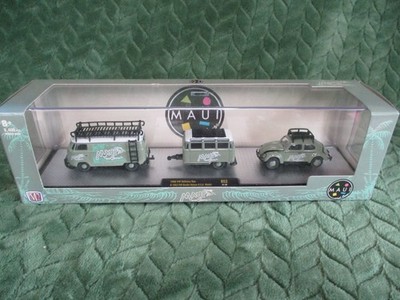 M2 Machines Maui and Sons 1960 VW Delivery Van & 1953 VW Beetle Deluxe R52 21-30