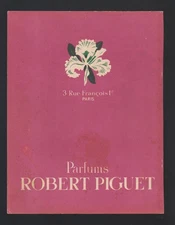 publicité papier 1945 les parfums parfumeur Robert Piguet