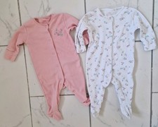NEXT Baby Sleepsuits 2PKT Flowers 0-3 Months