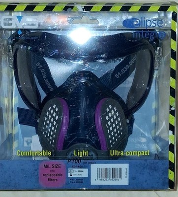 GVS Elipse Integra P100 Half Mask size M/L SPR550 goggles, replacable filter NEW