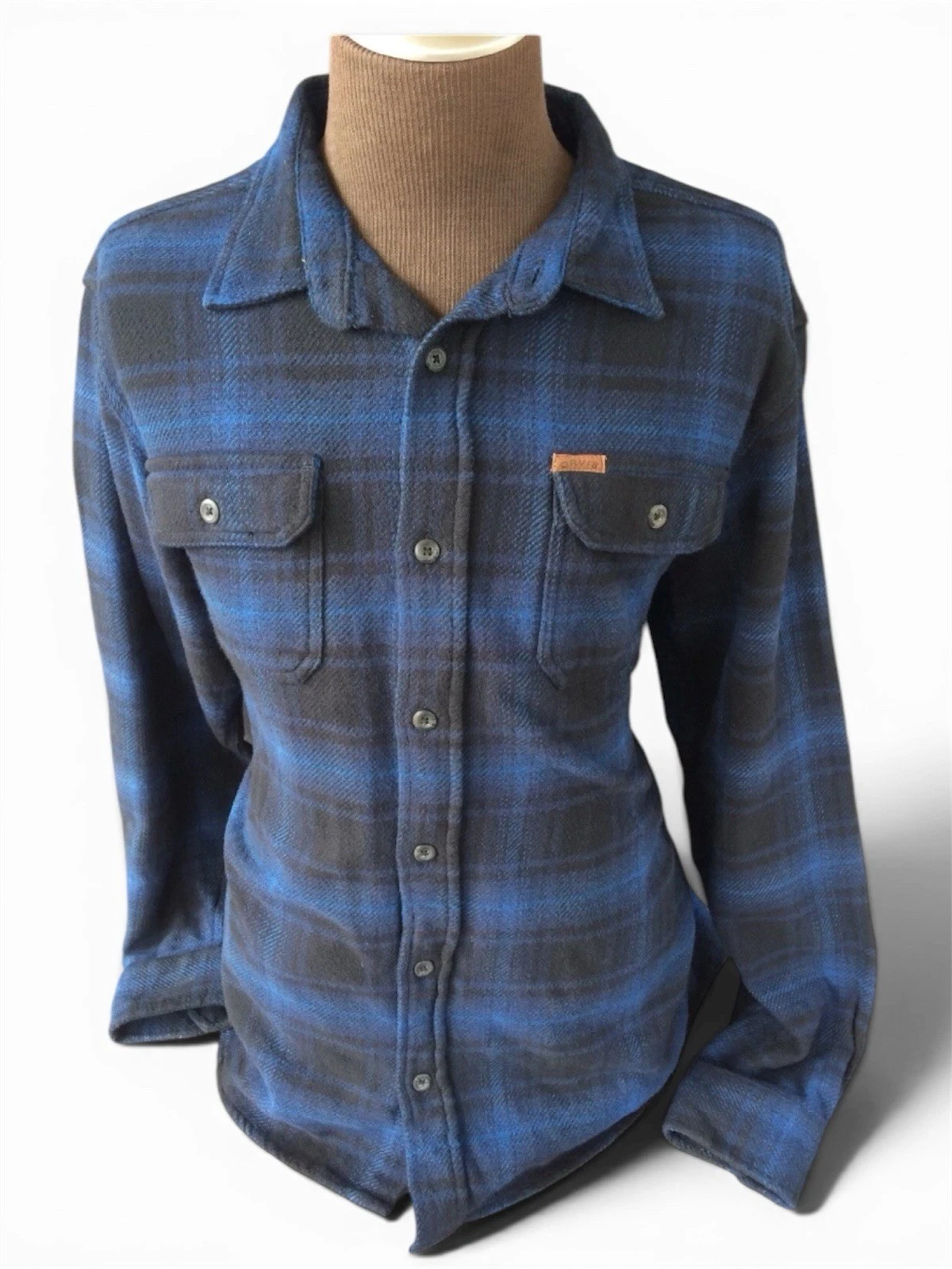 ORVIS Blue Flannel Thick Work Outdoor Shirt Plaid XL Button Up & Hand Pockets
Opens in a new window