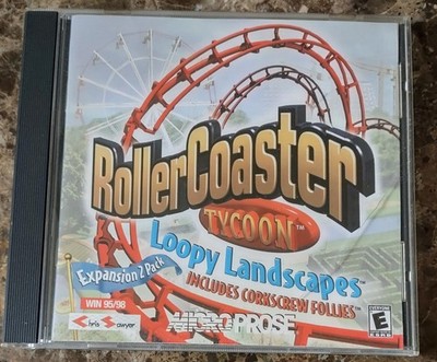 Roller Coaster Tycoon Loopy Landscapes &Corkscrew Follies Expansion Disc PC 2001