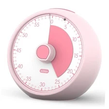 Visual Timer 60-Minute, Kids Timer for Homeschool Desk, Time Management Pink