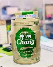 Chang Cold Brew Lager Draughter Tank Barrel Free Gold Green Party Cooler Bag