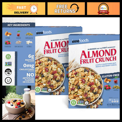Gluten-Free Almond Fruit Crunch Cereal, Maple Flavor, 35.3 oz, 2-Pack