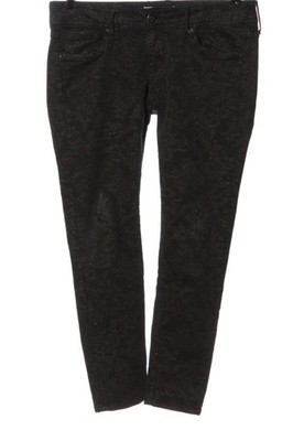 X-CAPE Röhrenhose Damen Hose Gr. DE 42 schwarz-grau Casual-Look